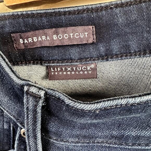 NYDJ Women's Blue Barbara Bootcut Light Distressed Stretch Denim Jeans 14 NEW - Picture 3 of 6